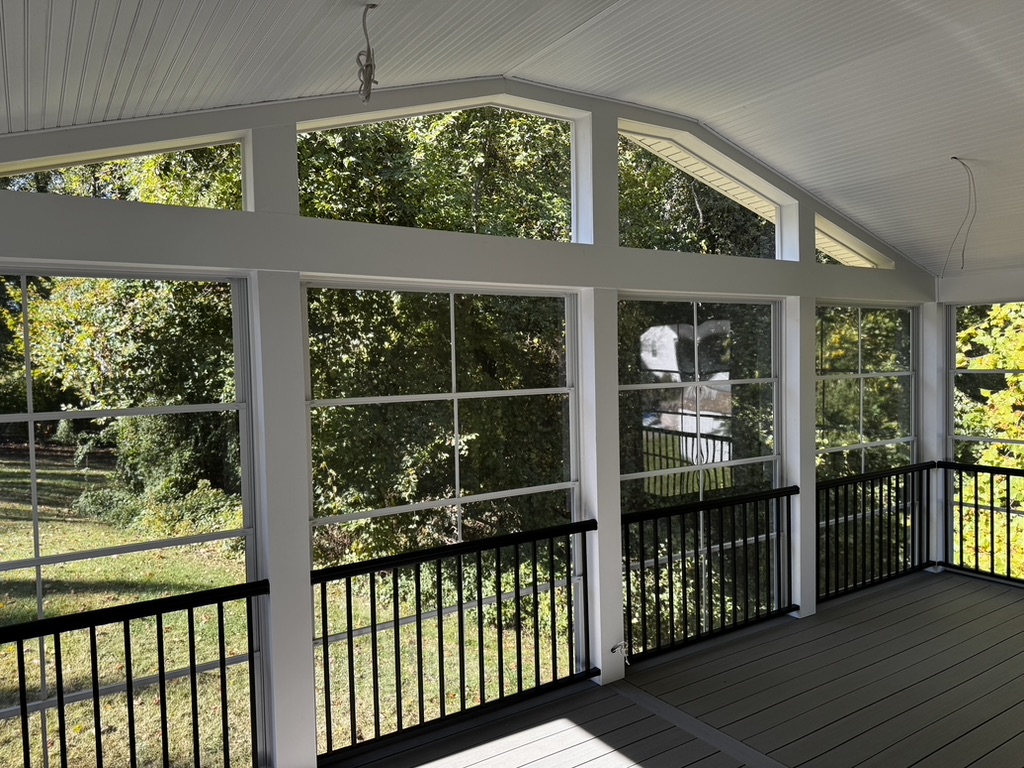 Sunroom installation project