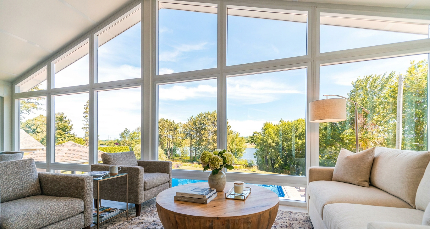 Screenroom on a deck in Annapolis with natural light