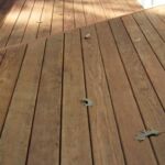 New decking after installation on old deck